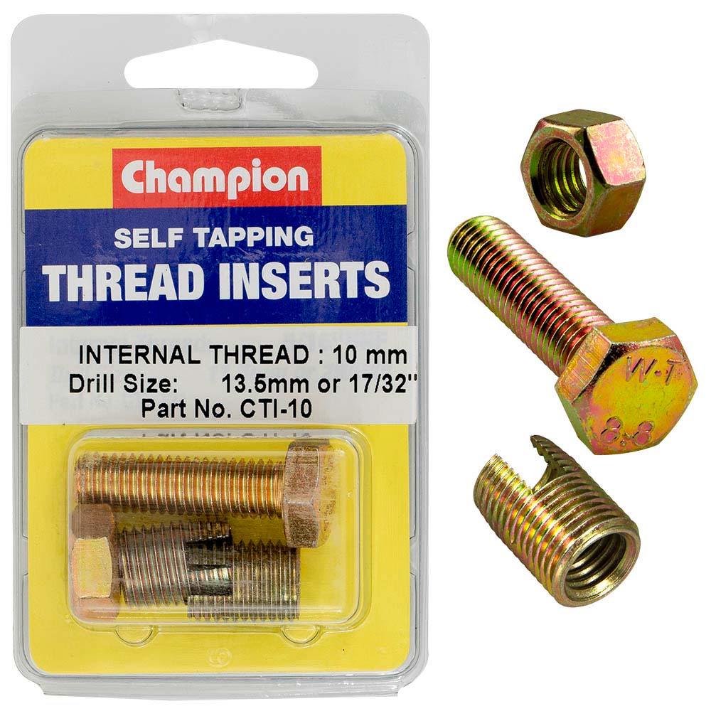 Champion S/Tapp. Thread Insert - M10 X 1.50Mm -2Pk