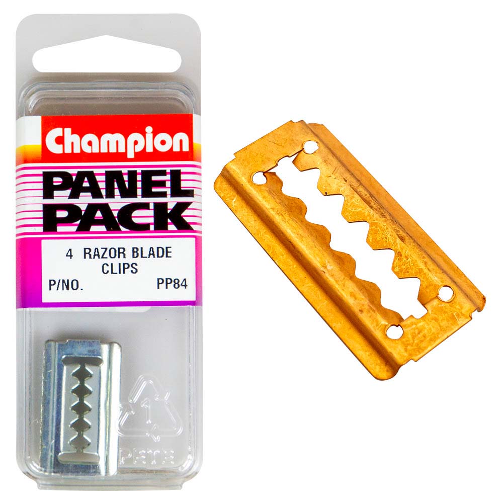 Champion Razor Blade Clip 30Mm(L) X 16Mm Hd -4Pk