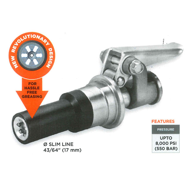 Groz 17.0Mm Quick-Lock Grease Coupler