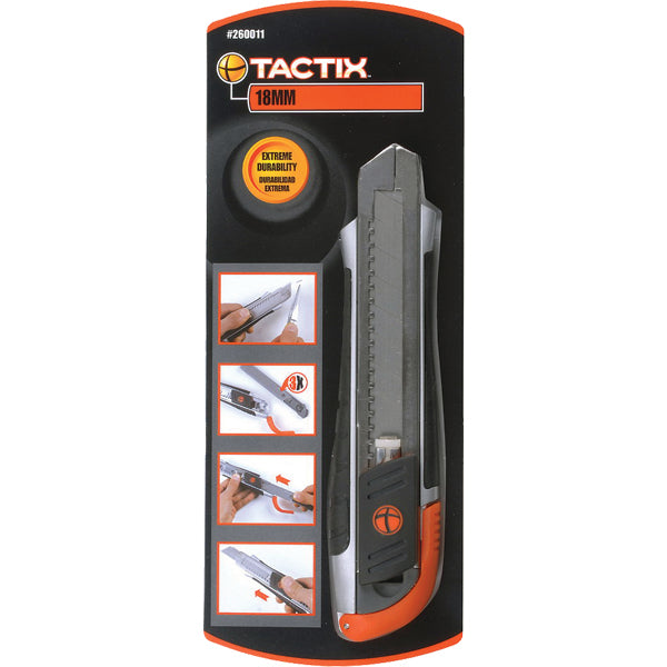 Tactix Knife Snap-Off 18Mm Zinc-Al Alloy