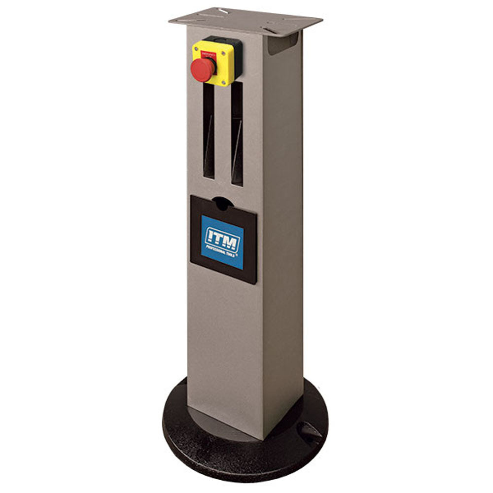 Itm Premium Bench Grinder Stand W/Emergency Stop Switch