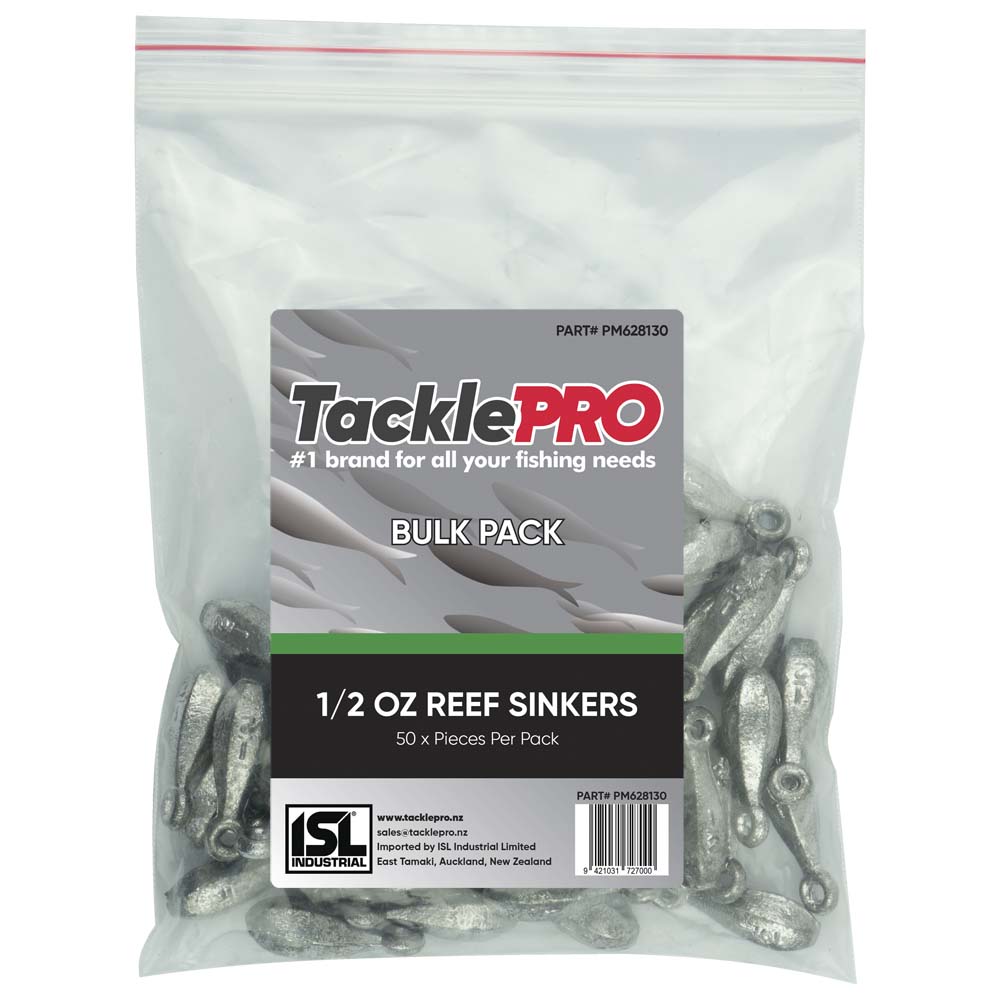 Tacklepro Reef Sinker 1/2.0Oz - Bulk Pack - 50Pc