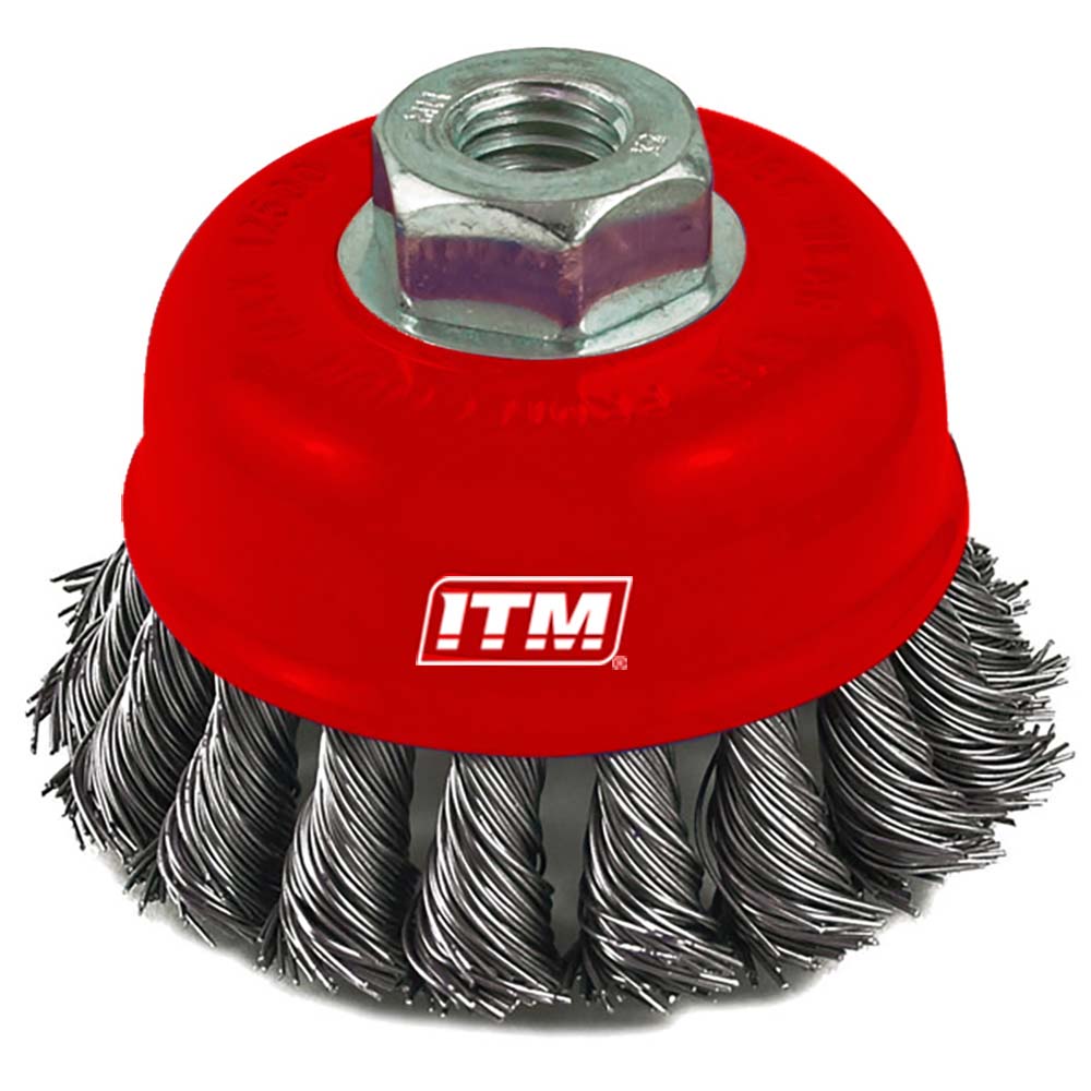 Itm Twist Knot Cup Brush Stainless Steel 75Mm