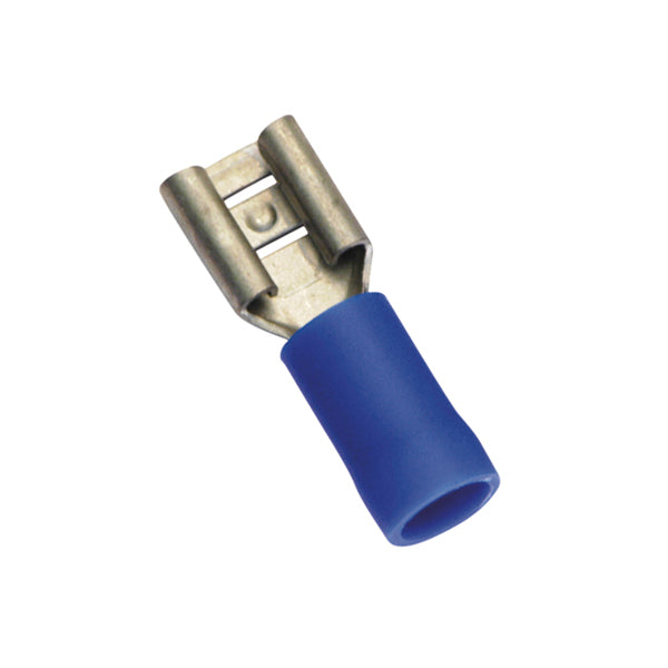 Champion Blue Female Push - On Spade Terminal - 100Pk