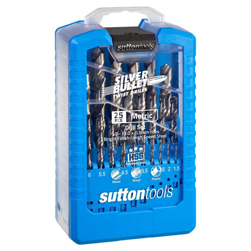 Sutton Tools 25 Piece Silver Bullet Jobber Drill Set