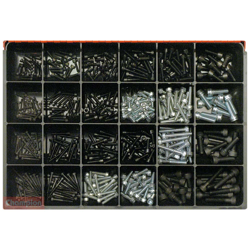 Champion Master Kit 430Pc Metric Socket Head Cap Screw Asst