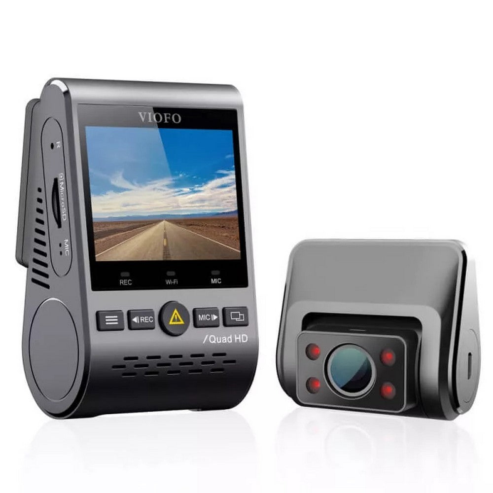 Viofo Dashcam 2K A129 Plus Duo Ir Front & Interior With Gps & 2.4Ghz Wi-Fi Quad Hd 1440P+1080