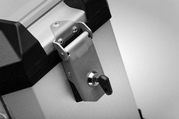 Trax Adv L. Side Case Left Sw Motech Aluminum 45L Silver