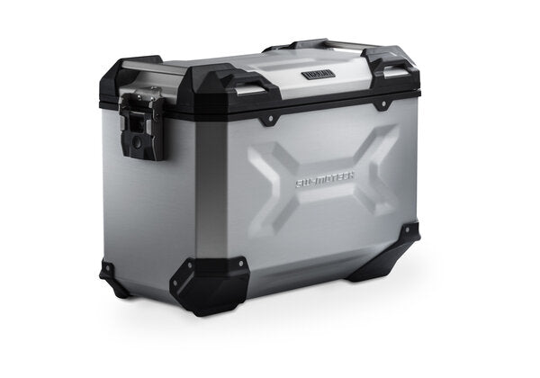 Trax Adv L. Side Case Left Sw Motech Aluminum 45L Silver