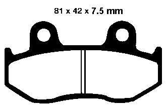 *Brake Pad Front Psychic Honda Trx250X Fourtrax 88-92 Cr125R Cr250R Cr500R 84-86 Mtx125 Mtx250 84-87
