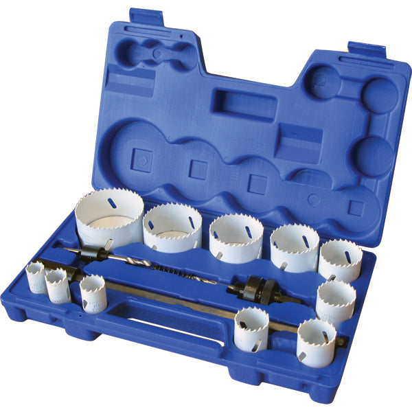 Proequip 15Pc Bi-Metal Hole Saw Kit 19-76Mm (M3 Hss)