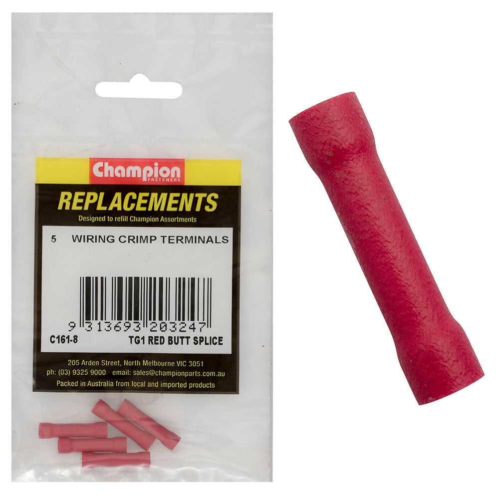 Champion Red Cable Connector -5Pk