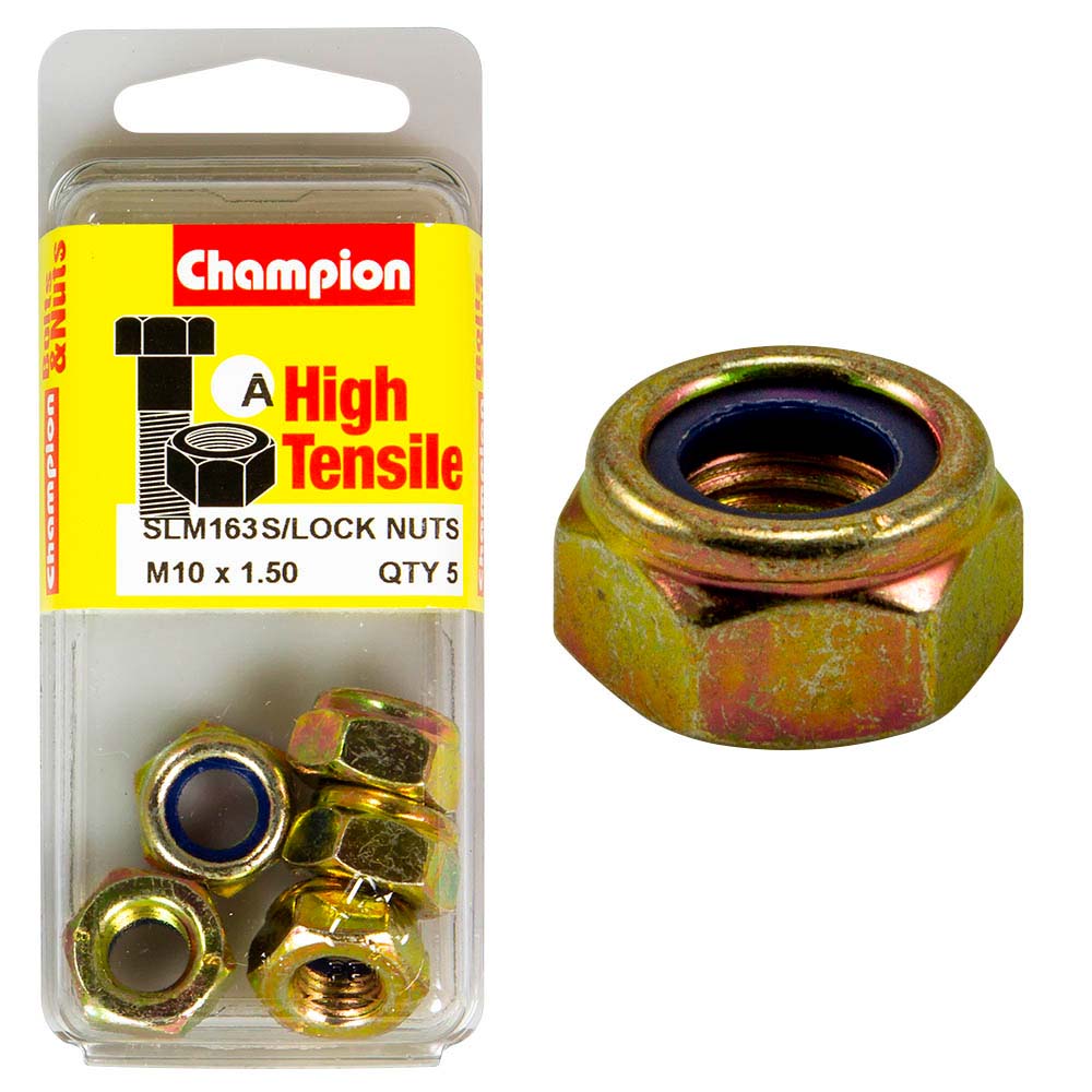 Champion Nyloc Nut M10 X 1.50 (A) - Gr8.8