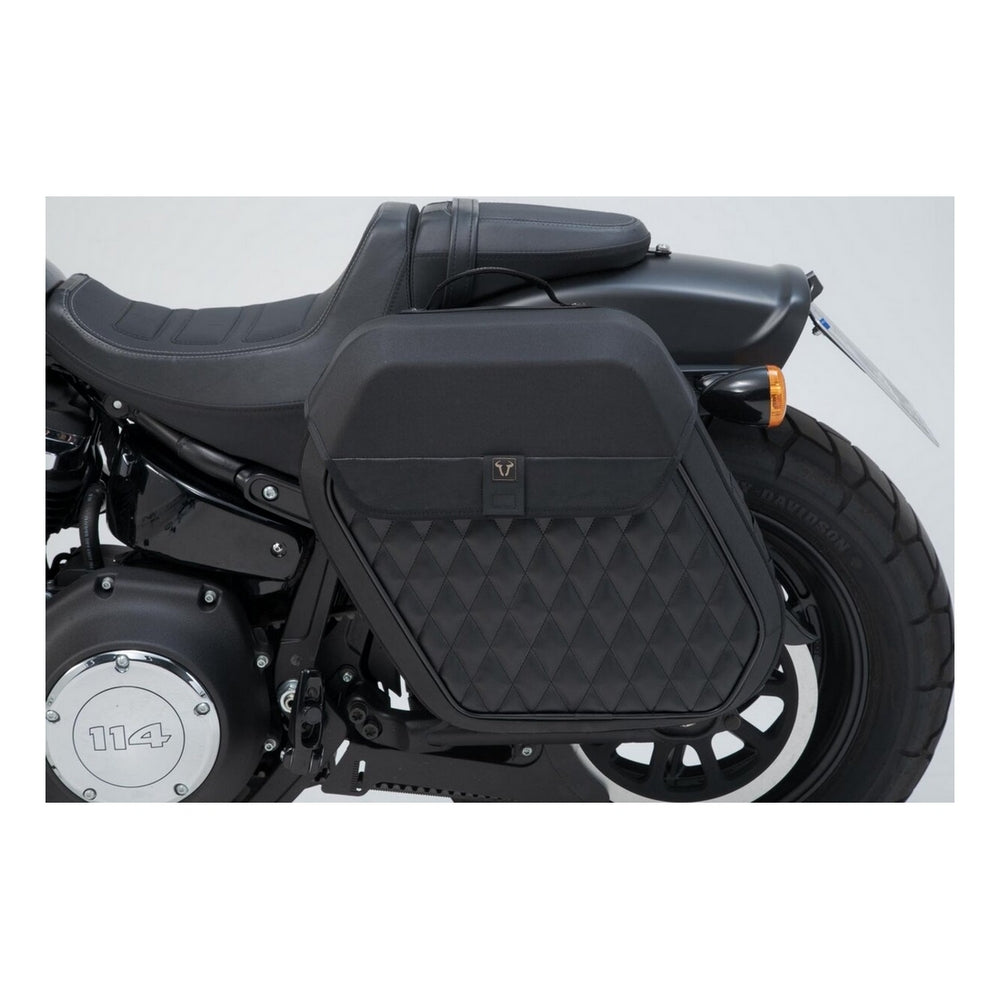 Legend Gear Side Bag Lh2 Sw Motech Side Carrier Left Harley Softail Fat Bob 2017-On
