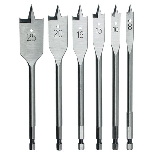 Rex-Plus Power Bit Set Tri Point 6Pc (8,10,13,16,20,25Mm)