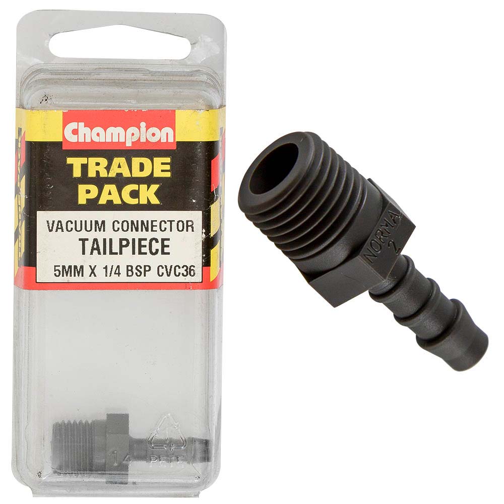 Champion Vacuum Hose - Tailpiece 5Mm X 1/4In Bsp