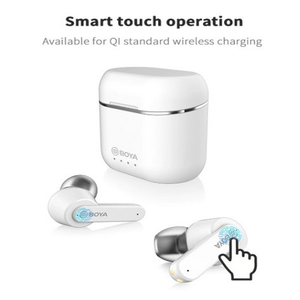 Boya True Wireless Semi-In-Ear Earbuds White