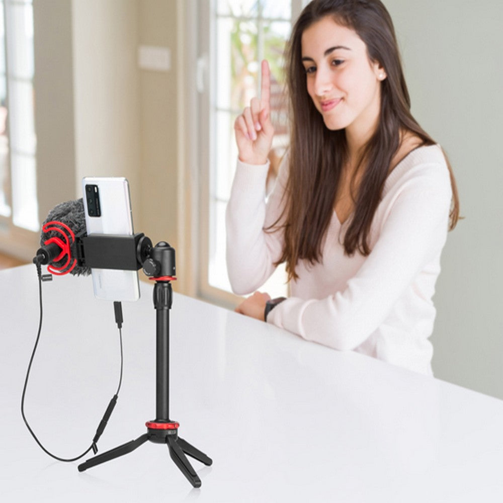 Boya Vlogging Kit Including Mini Tripod And By-Mm1 Microphone