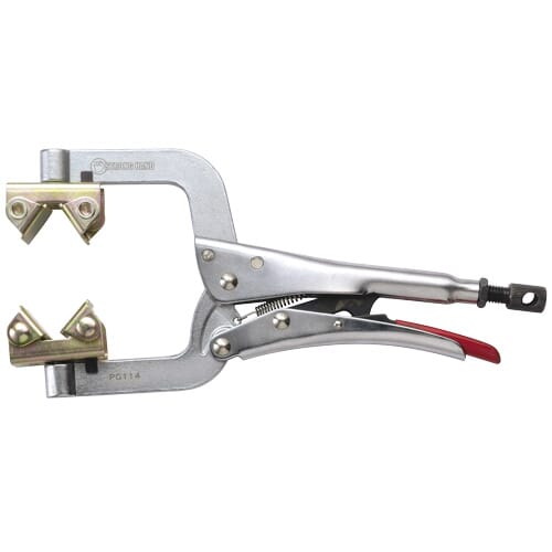Strong Hand Multi Purpose Pipe Plier / C Clamp With Fixed V Pads
