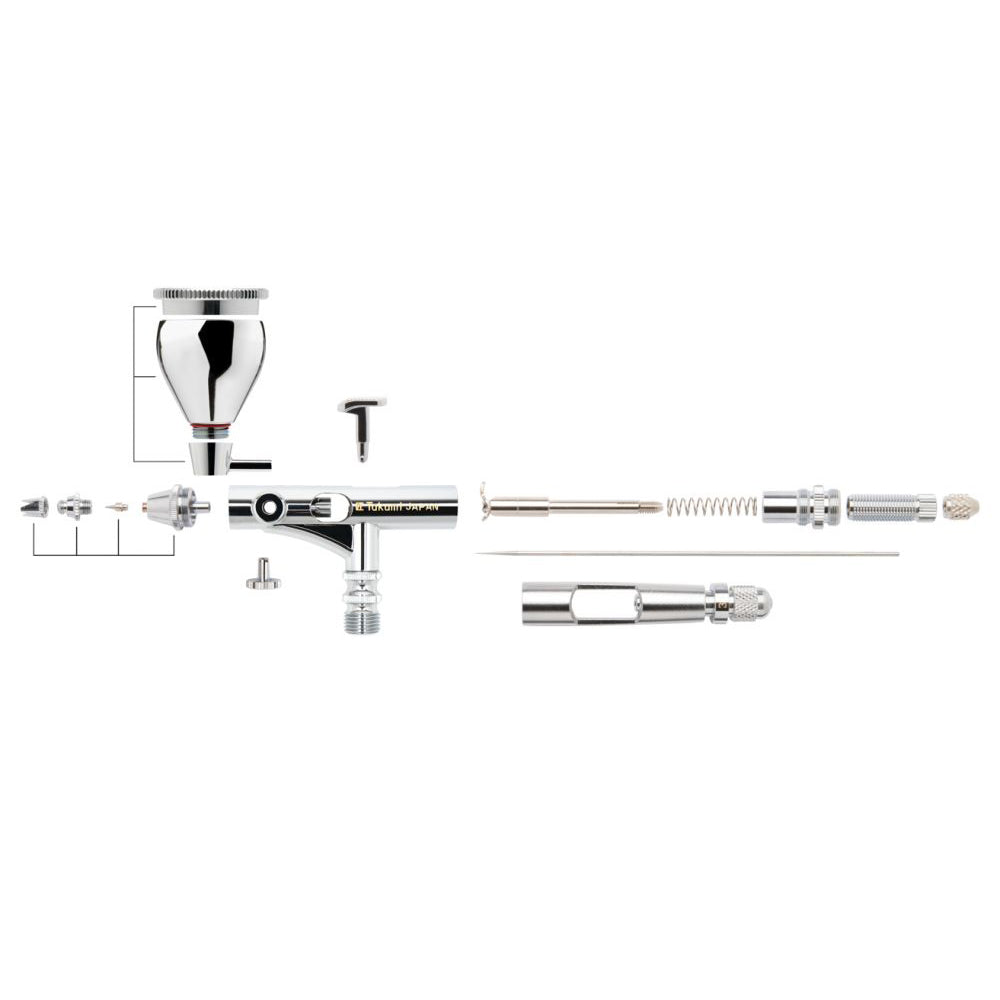 Iwata Gravity Airbrush Custom Micron Takumi Side Feed Dual Action 0.18Mm