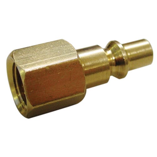 Ampro Female Connector Chrome Plated Steel 1/4" Bsp (Aro Type) 2Pc Carded