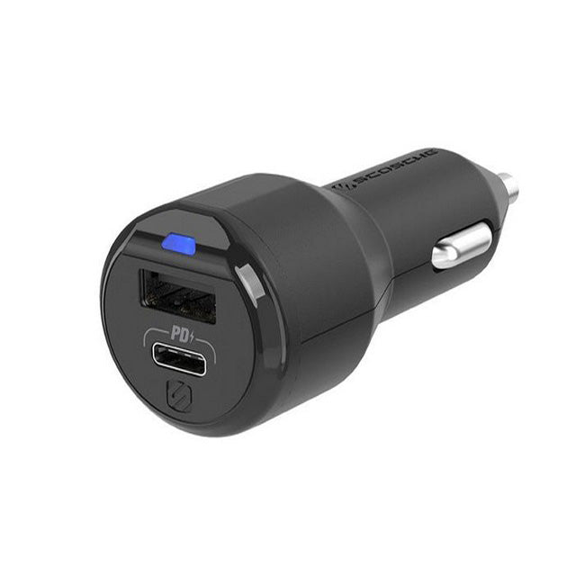Scosche Powervault Car Charger Dual 20W Usb C Pd / 18W Usb A