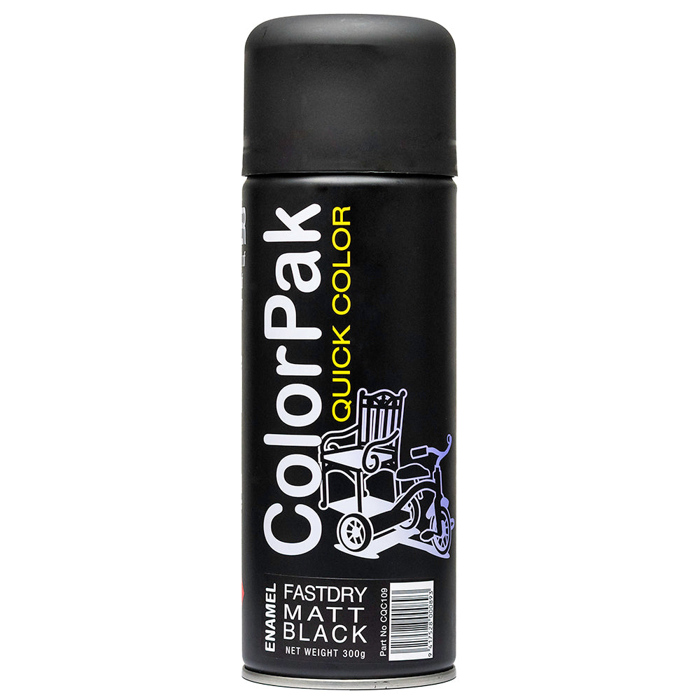 Colorpak Quick Color Aerosol Spraypaint Matt Black