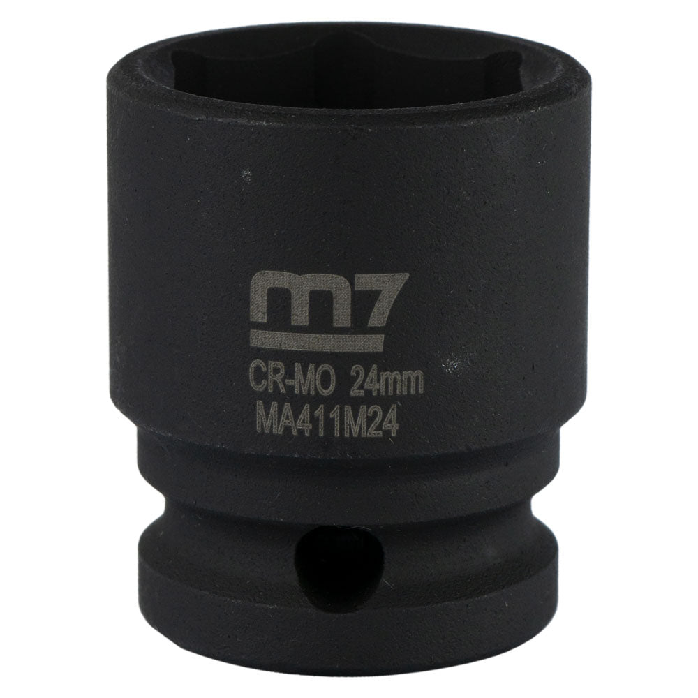 M7 Impact Socket 1/2In Dr. 24Mm