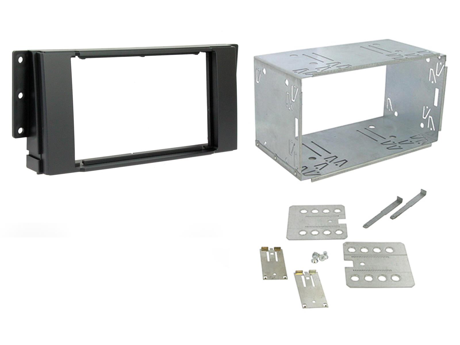 Fitting Kit Land Rover Discovery 3 , Freelander 2005 - 2010 Double Din (With Cage) (Black)