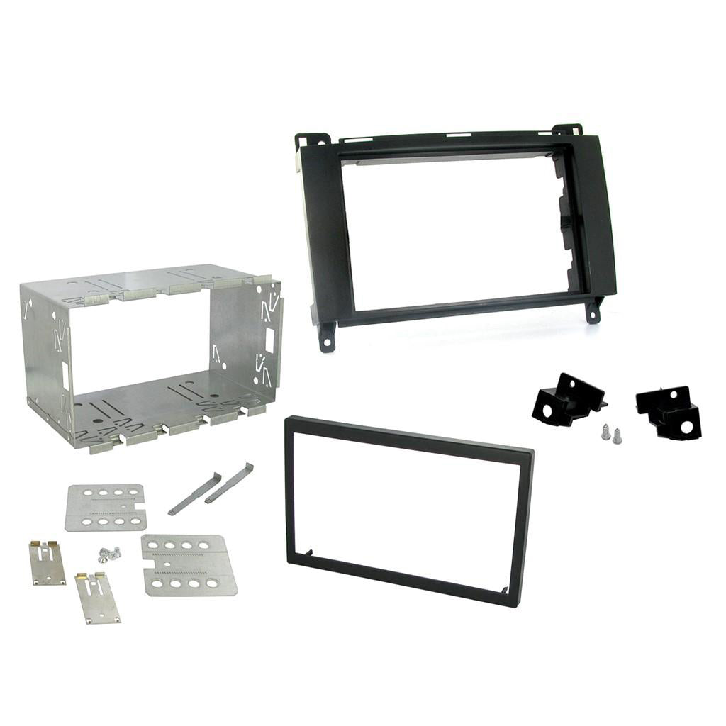 Fitting Kit Mercedes A , B , Viano , Vito 2004 - 2014 Double Din (With Cage) (Black)