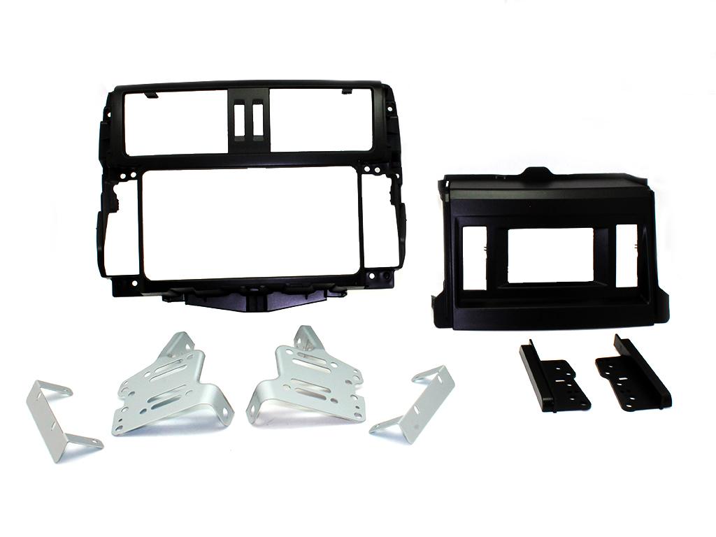 Fitting Kit Toyota Prado (150) Gxl 2009 - 2013 Double Din (Relocation Kit) (Black)