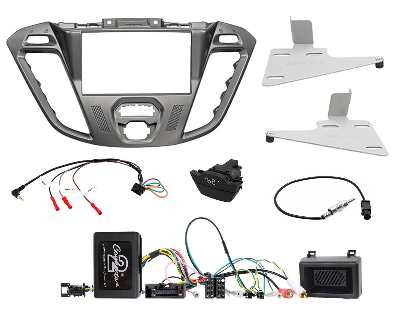 Fitting Kit Ford Transit 2012 - 2016 Double Din (Silver) Complete Kit