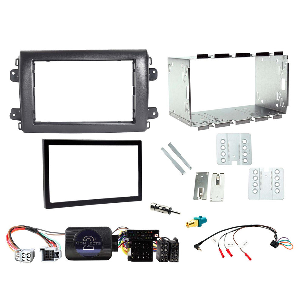 Fitting Kit Fiat Ducato (8 Series) 2021 On Doulbe Din (Black) Complete Kit