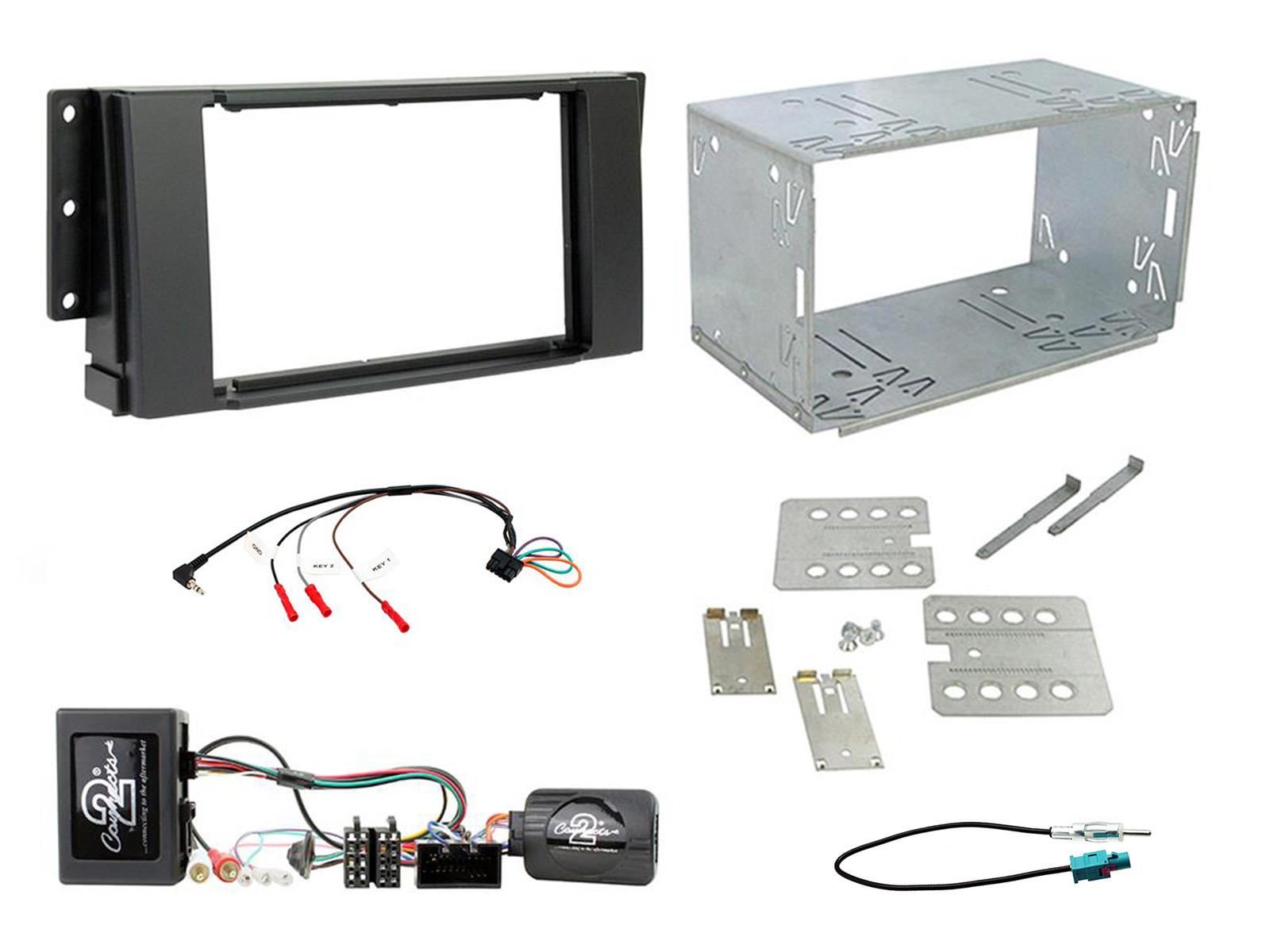 Fitting Kit Landrover Range Rover Sport 2005 - 2009 Double Din (Black) Complete Kit
