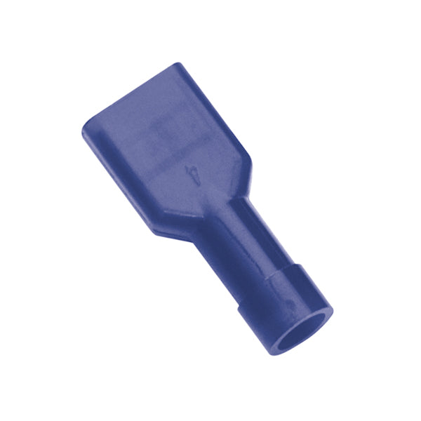Champion Blue Female Insulated Push-On Spade Terminal -100Pk