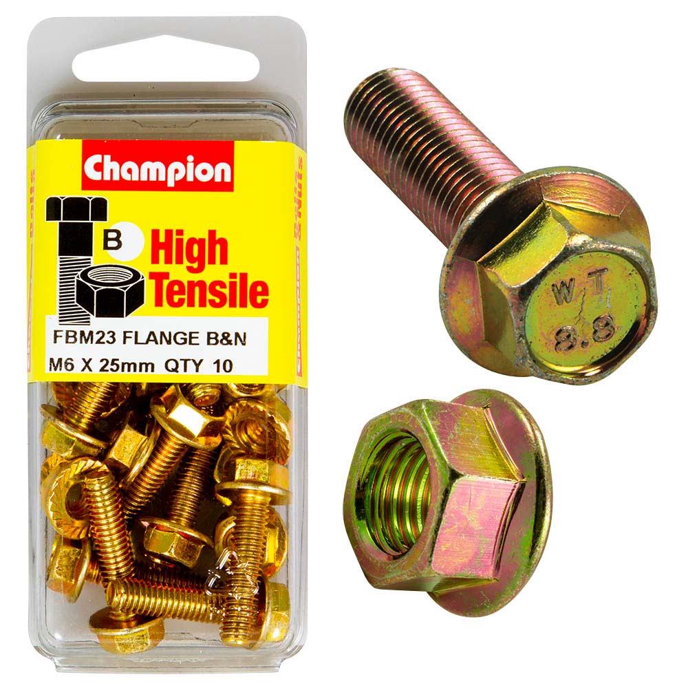 Champion Flange Bolt M6 X 25 (B) - Gr8.8