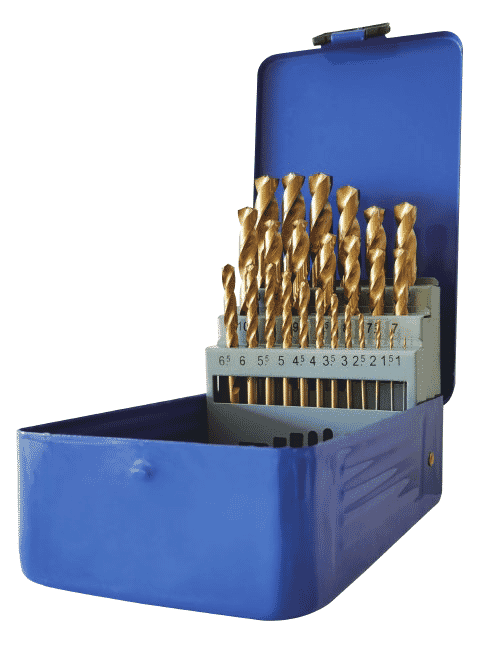 Rex-Plus M2 Hss Tin Coated Jobber Drill Set 25Pc 1-13Mm