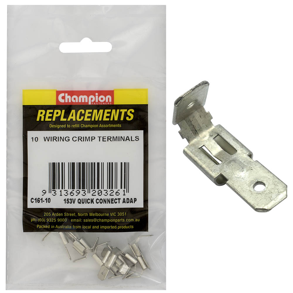 Champion Male Push-On 2-Way Connector -10Pk