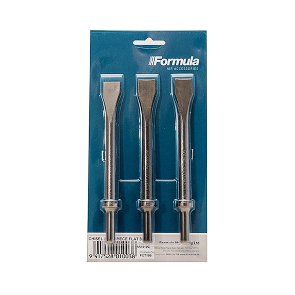 Formula Chisel Set 20Mm Flat Blade For Air Hammer 3 Piece