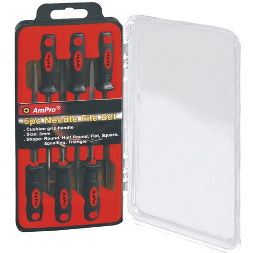 Ampro Needle File Set 6Pc