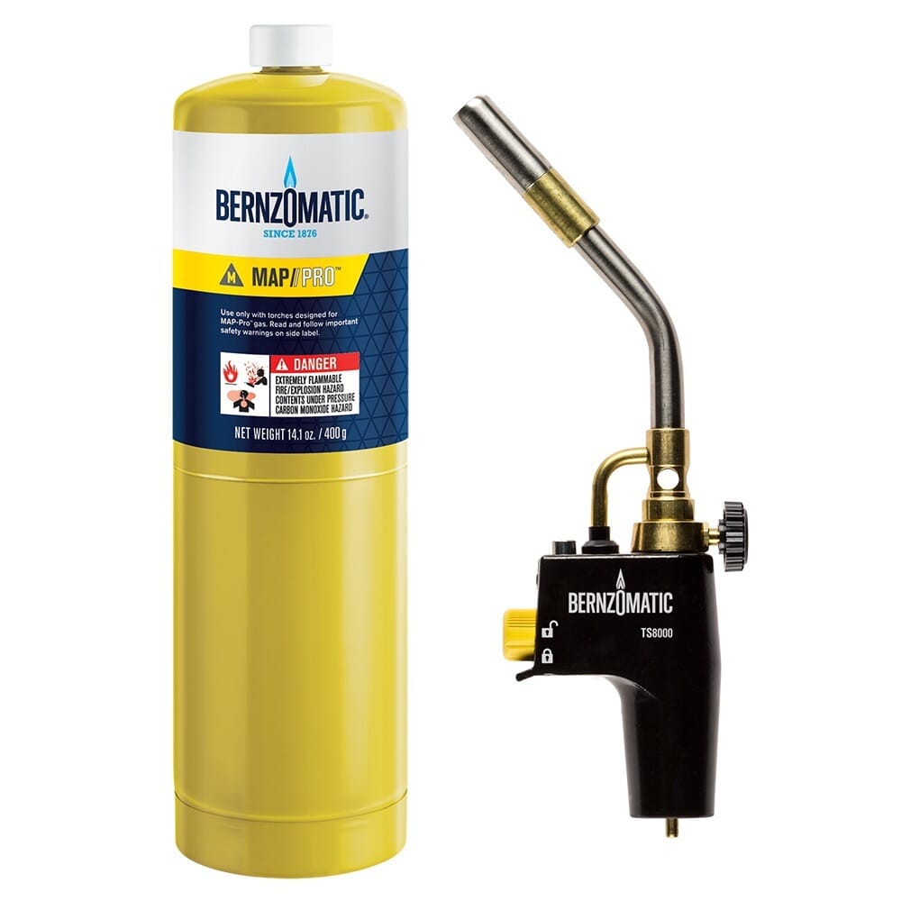 Bernzomatic Gas Torch And Map Cylinder Kit