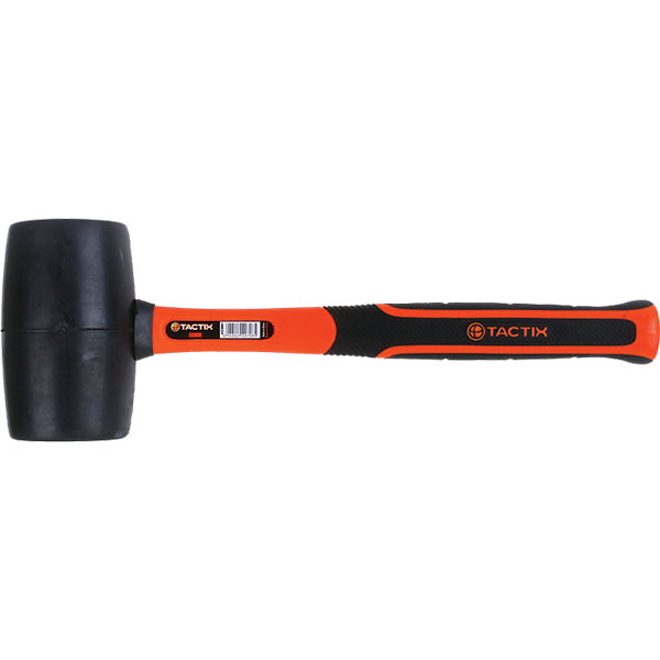 Tactix Mallet Rubber 16Oz (58Mm) Black Fiberglass