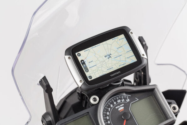 Cockpit Gps Mount Detachable, Vibration Damped Fits All Tomtom Rider Models And Garmin Zumo