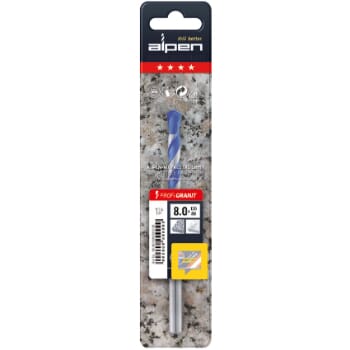 Alpen Series 257 Profi Granite Drill In Plastic Wallet  6.0