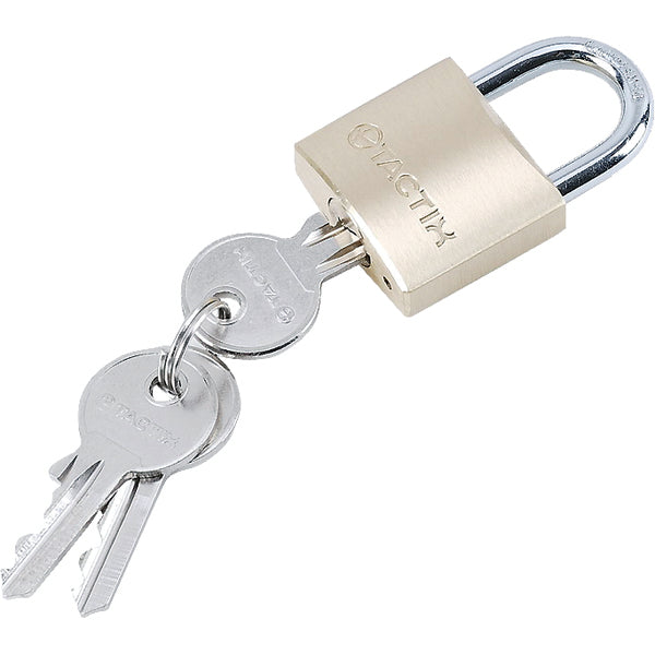 Tactix Padlock 25Mm (1In) Brass