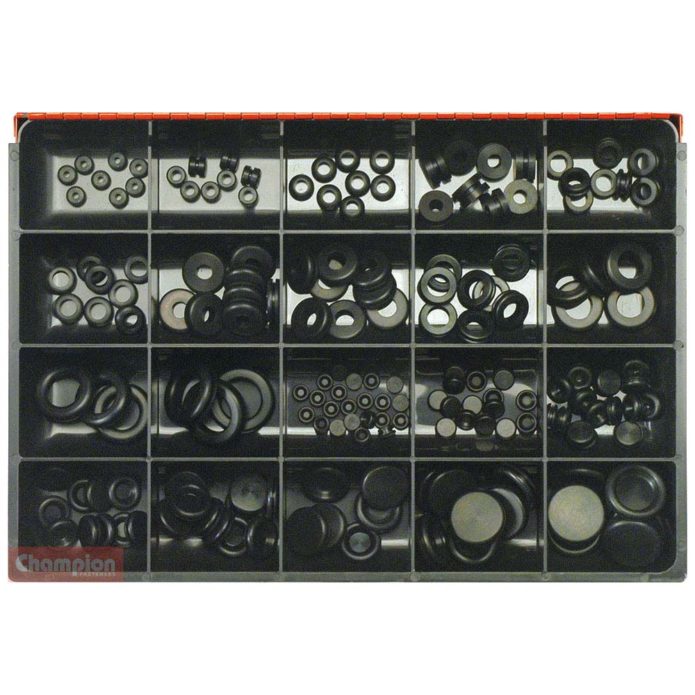 Champion Master Kit 172Pc Rubber Grommet Asst
