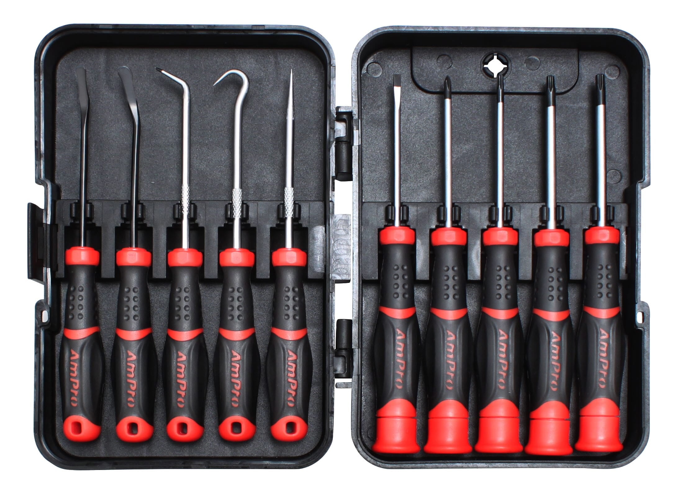 Ampro Pick And Precision Screwdriver Set 10Pc