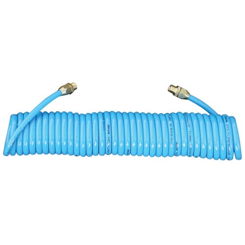 Ampro Polyurethane Air Hose With Fixed Head  3/8" X 25Ft Blue
