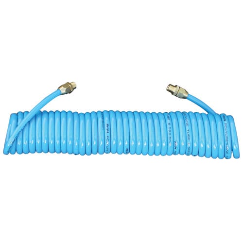 Ampro Polyurethane Air Hose With Fixed Head  3/8" X 50Ft Blue