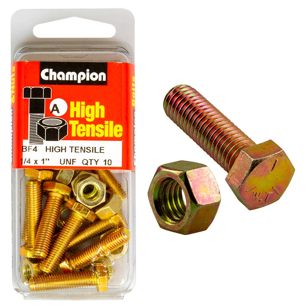 Champion 1 X 1/4In Set Screw & Nut (A) - Gr5